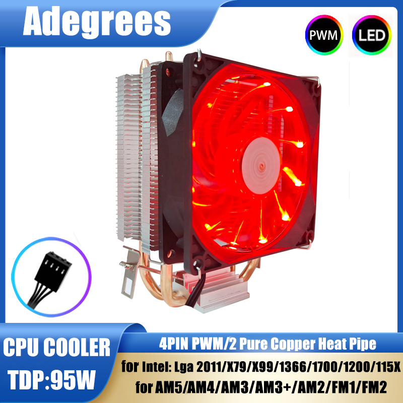 2 tubos de calor CPU Cooler To - Air Cooler Cpu reseña y precio