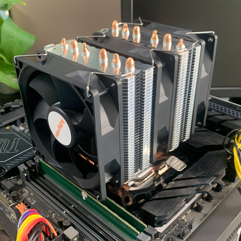 Enfriador de CPU con 6 tubos d - Air Cooler Cpu reseña y precio